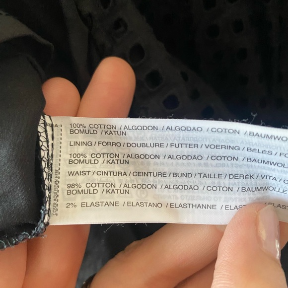 Accepting offers- Elegant Black Eyelet Midi Skirt - Picture 4 of 4